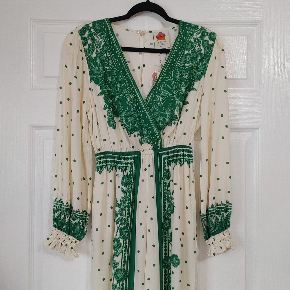 Farm Rio Floral Dot Jumpsuit - Picture 4 of 12
